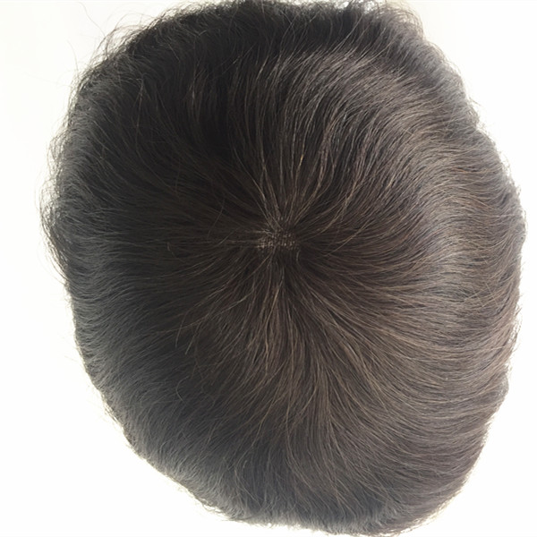 Thinskin style human hair toupee for men 1B# 1# top quality in stock YL139